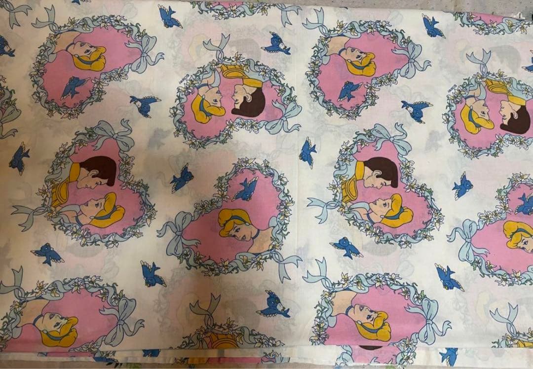 ディズニー　シンデレラ　ビンテージ　フラットシーツ