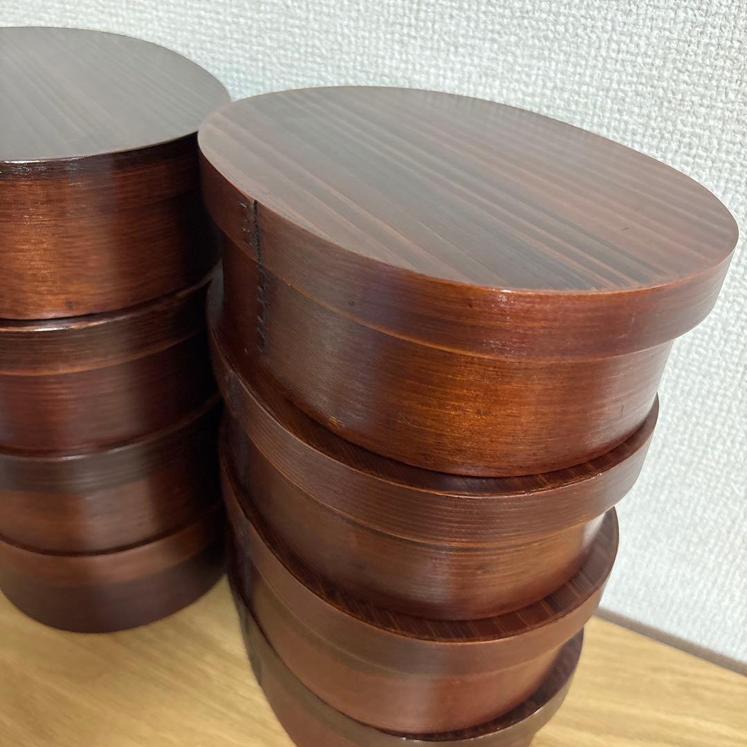 曲げわっぱ 弁当箱　8箱　まとめ売り