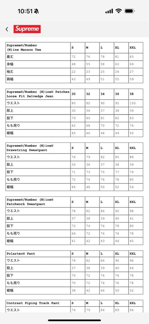 uu　Supreme®/Number (N)ine Manson Tee