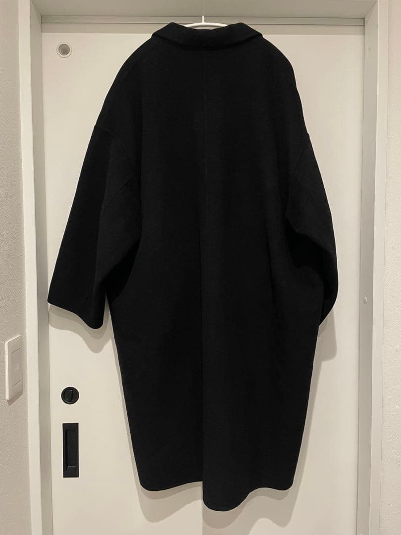 evernavy エバーネイビー　リバーロングコクーンコート　サイズM ブラック