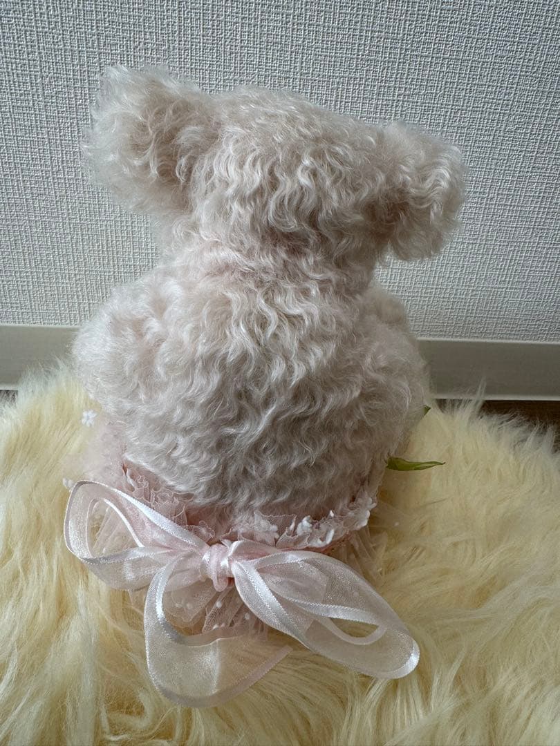 海外作家様作　ハンドメイド　ピンクのテディベア