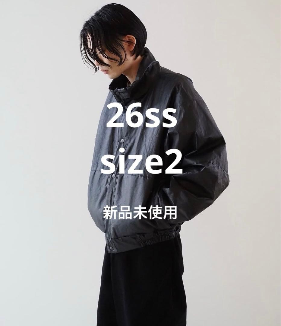 comoli ペーパーレザーパデットジャケット