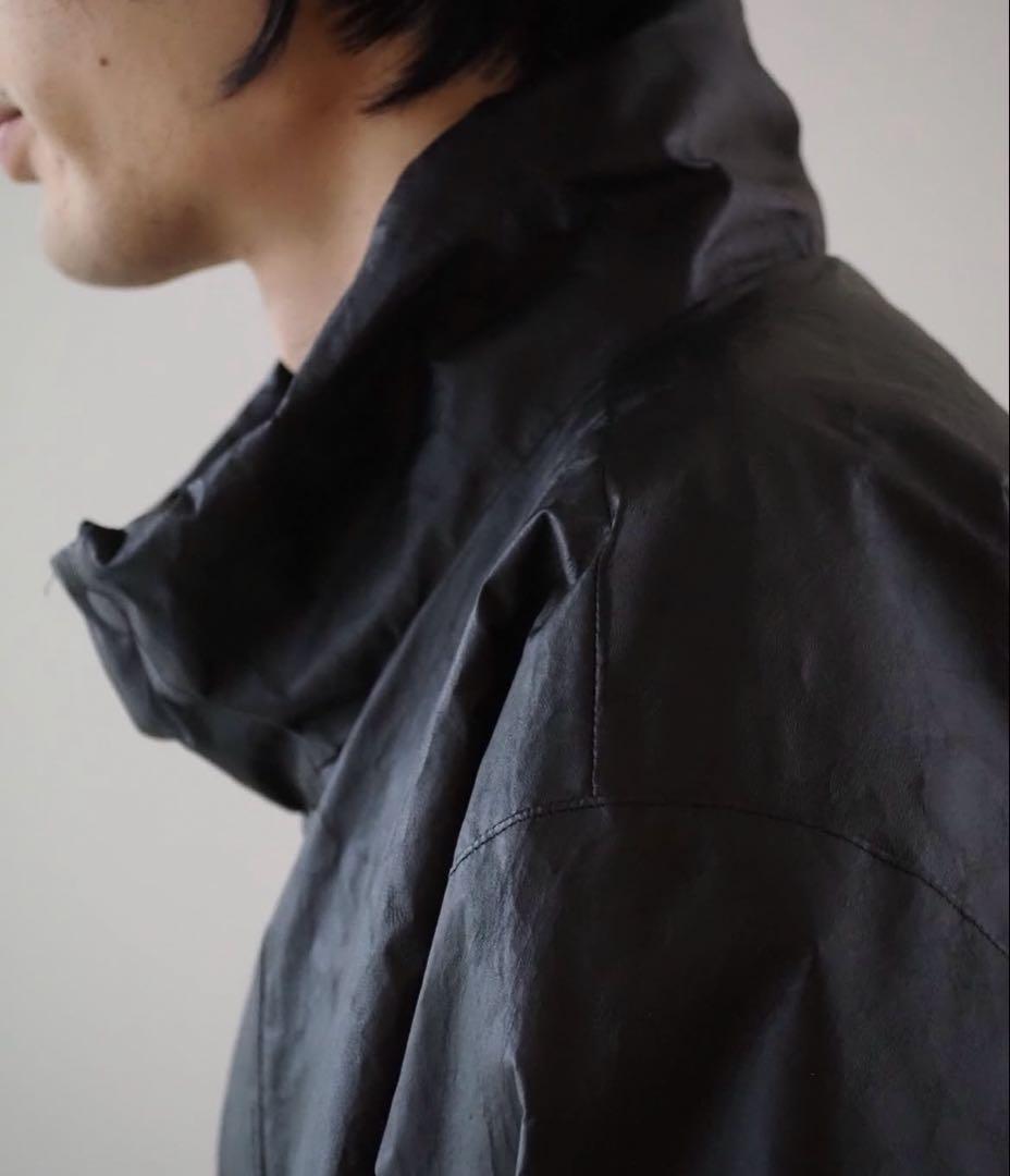 comoli ペーパーレザーパデットジャケット