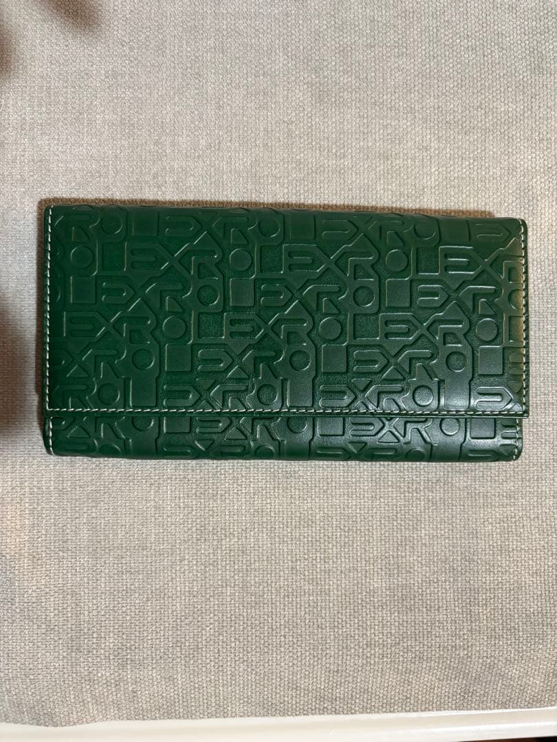 ROLEX グリーンレザー長財布