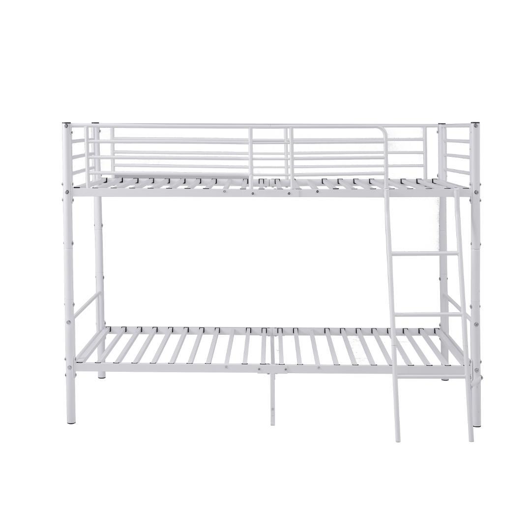 二段ベッドロフトベッド シングルベッド パイプ 耐震 耐荷重150kg