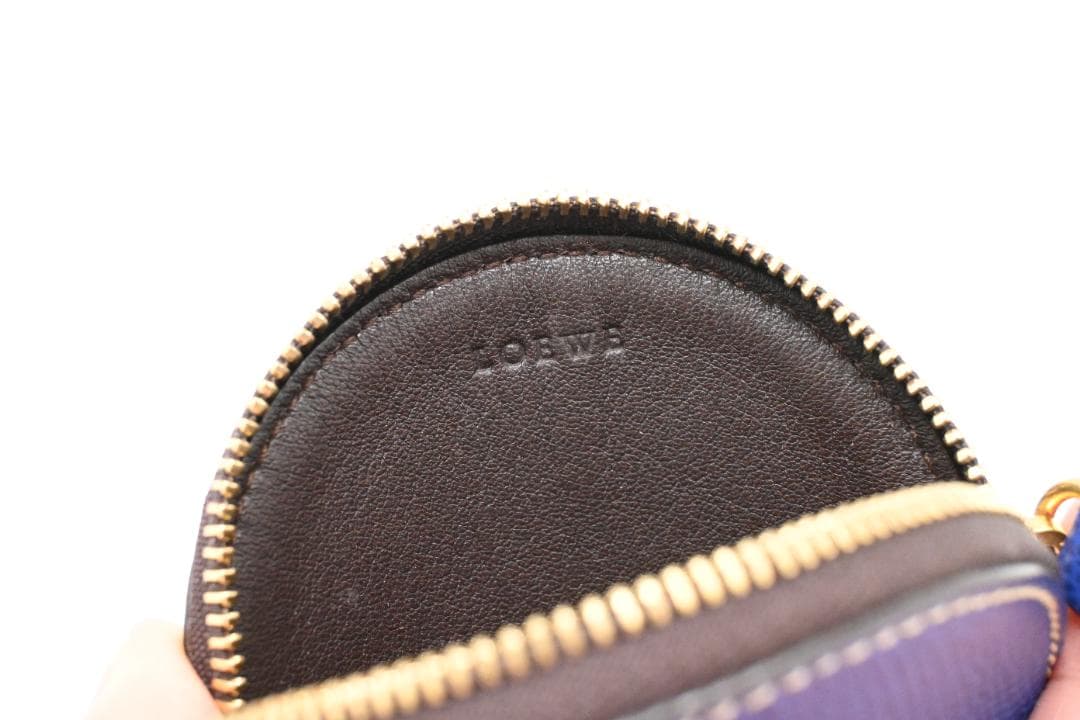 【大人気アイテム】ロエベ　LOEWE　ケース　小銭入れ　レザー　ブルー
