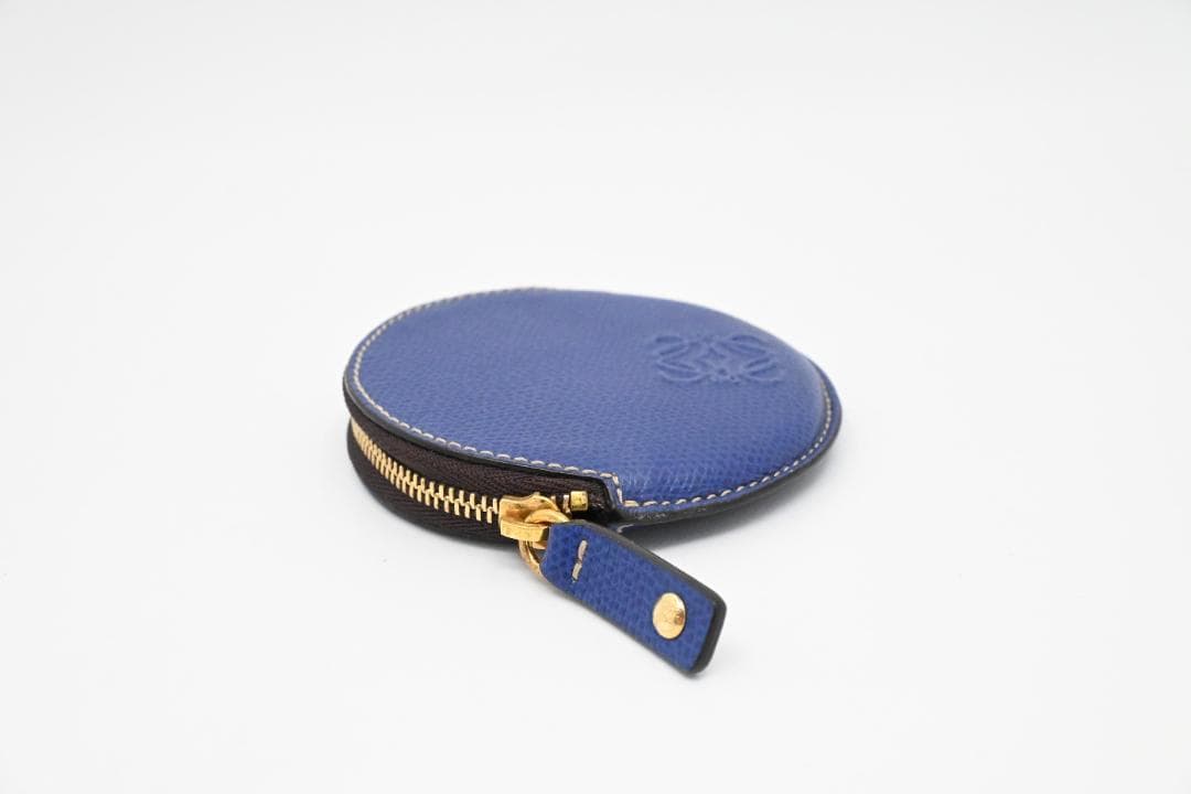 【大人気アイテム】ロエベ　LOEWE　ケース　小銭入れ　レザー　ブルー