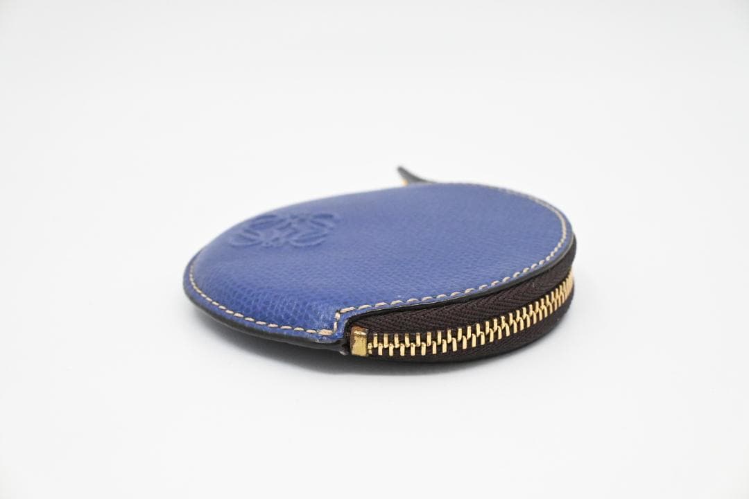 【大人気アイテム】ロエベ　LOEWE　ケース　小銭入れ　レザー　ブルー