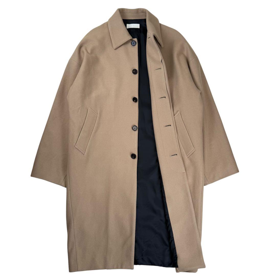 neon sign ネオンサイン ウール コクーンコート ステンカラーコート