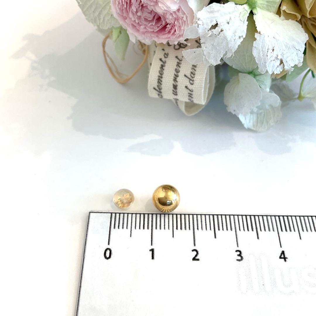 K18丸玉7ミリ片方ピアス新品