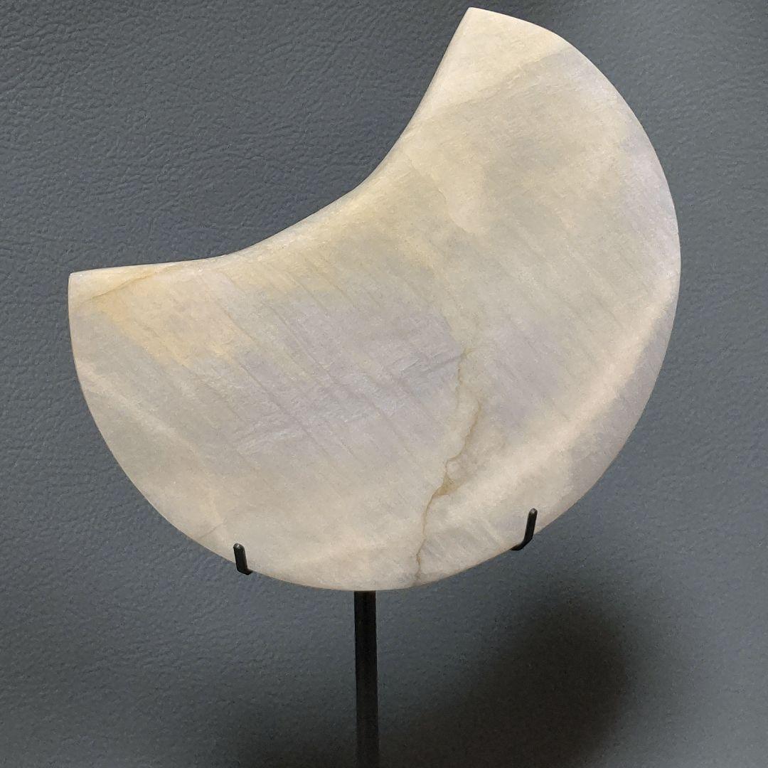 ムーンストーン　ブルーシラー　ホワイトシラー　13cm 　三日月　半月　天然石