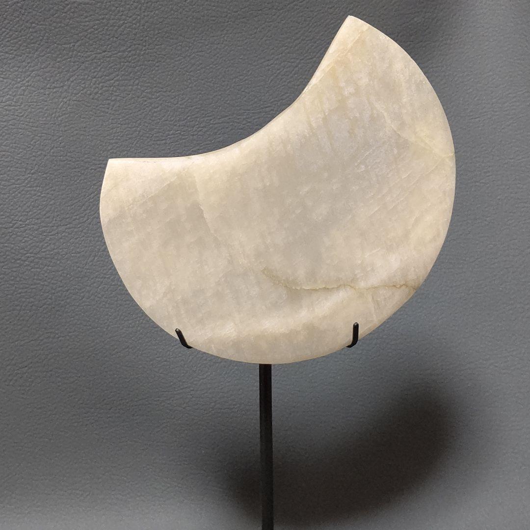 ムーンストーン　ブルーシラー　ホワイトシラー　13cm 　三日月　半月　天然石