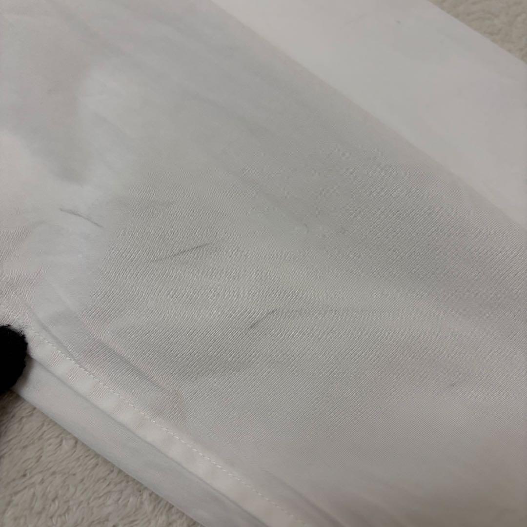 【現行美品】バーバリー 長袖シャツ 白 ドレスシャツ TBロゴ L チェック