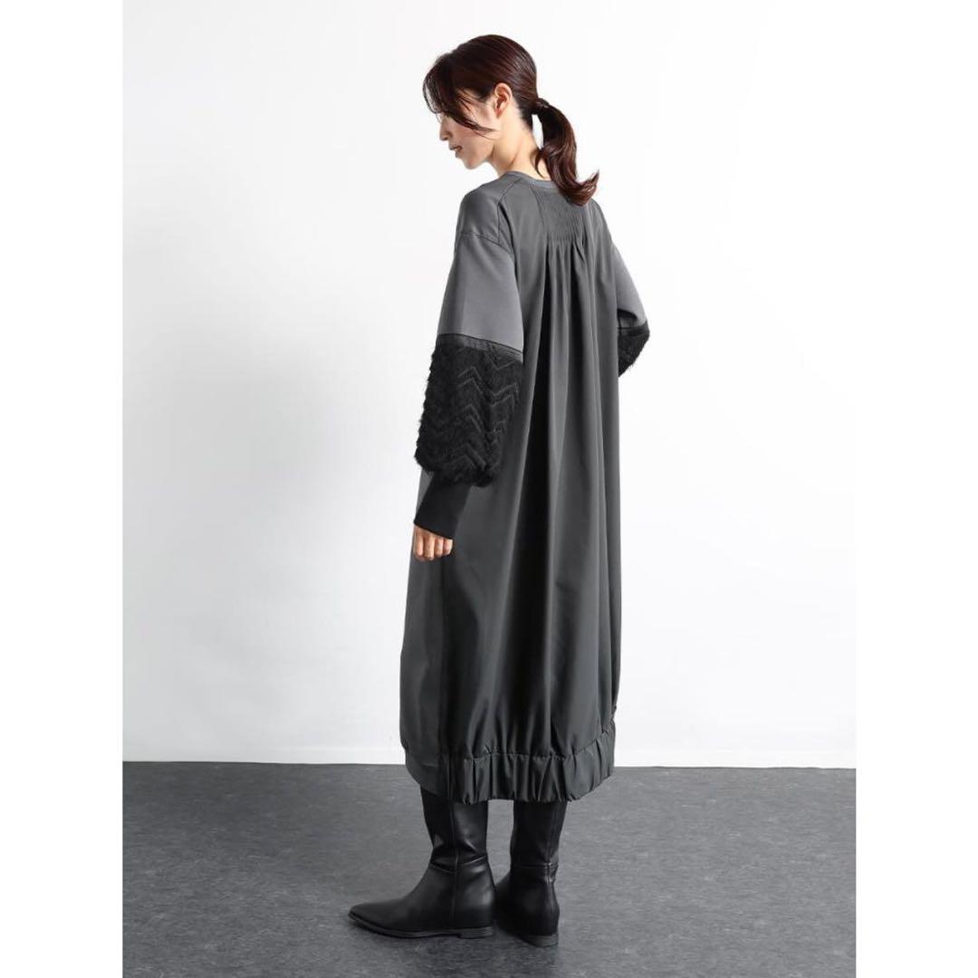 【新品未使用】ヤマダヤ　CLOVE（クローブ）袖ジャガードワンピース