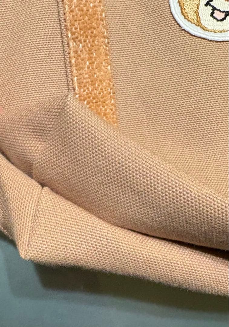 【2回使用の美品】フェイラー オールドテディ ワッペントートバッグ 小 ベージュ