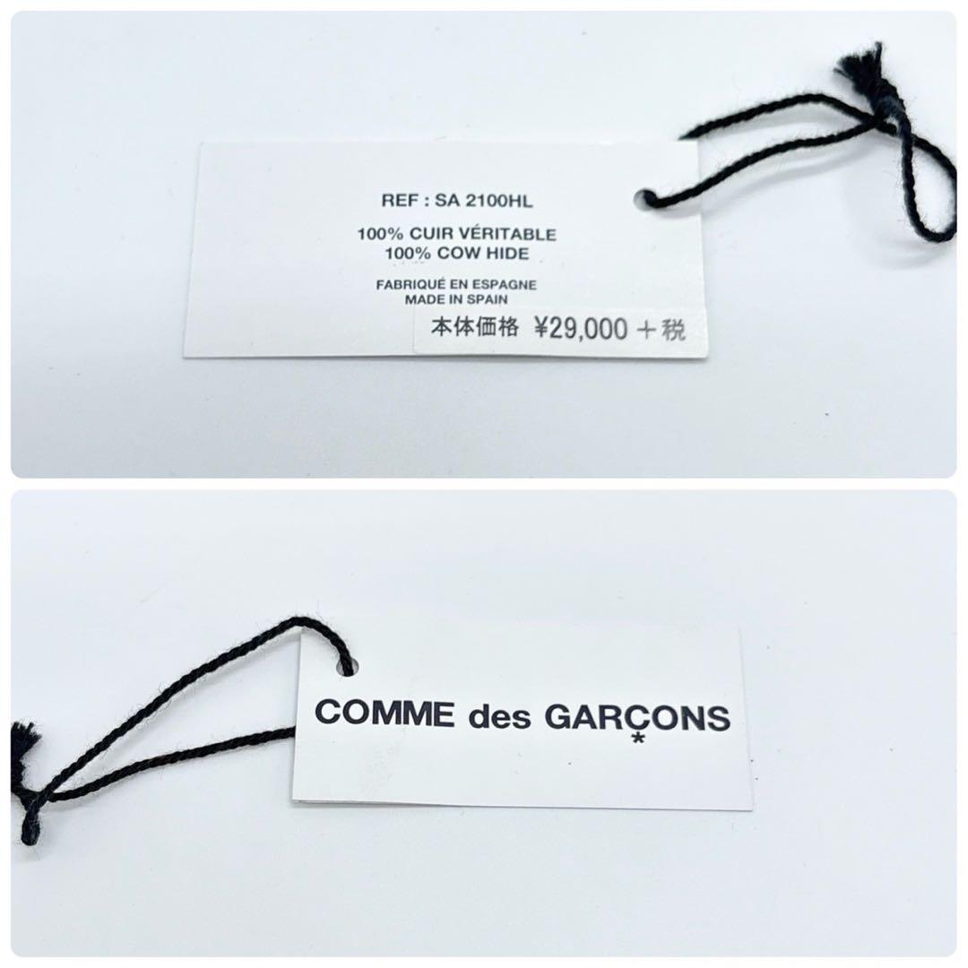 コムデギャルソン　2つ折り財布 ラウンドファスナー HUGE LOGO レッド