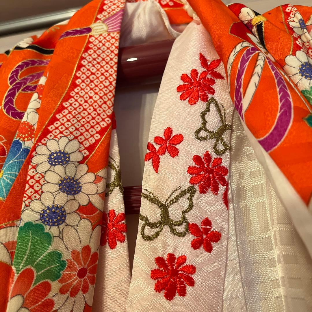 七五三 アンティーク　着物　正絹　長襦袢セット　レトロ