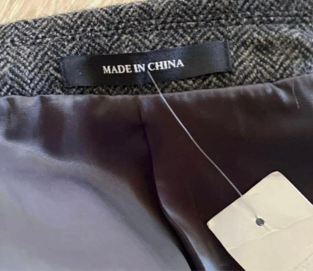 新品未使用 LAURENラルフローレン　ウールジャケット　42 Sダークグレー