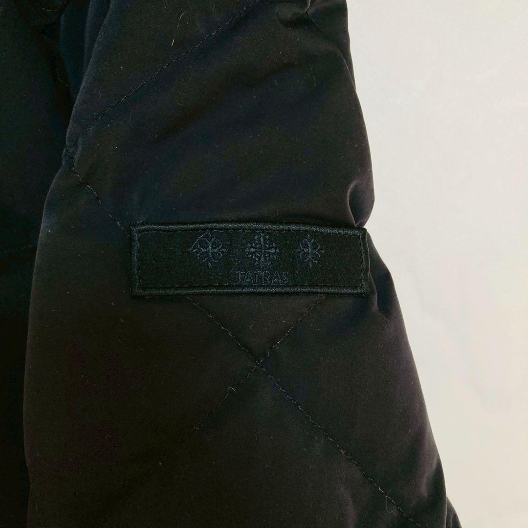 タトラス　ベリーナ　ラクーンファー　キルティング　ダウンコート　黒　02