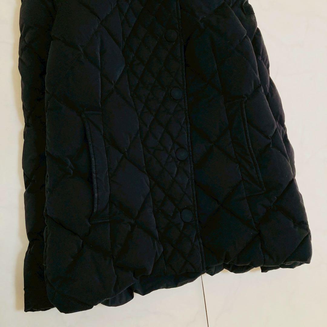 タトラス　ベリーナ　ラクーンファー　キルティング　ダウンコート　黒　02