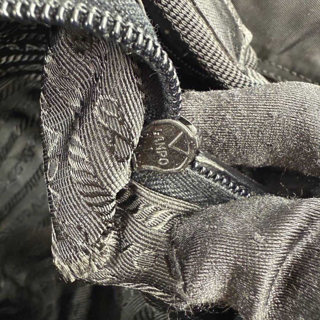 【美品】PRADA プラダ　ナイロンボストンバッグ三角ロゴ 2WAY 黒