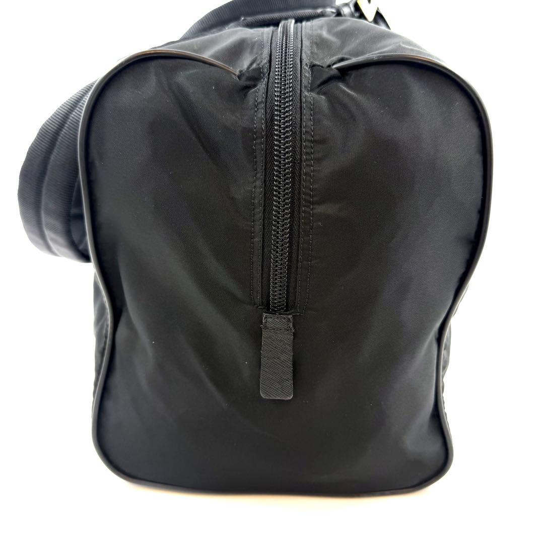 【美品】PRADA プラダ　ナイロンボストンバッグ三角ロゴ 2WAY 黒
