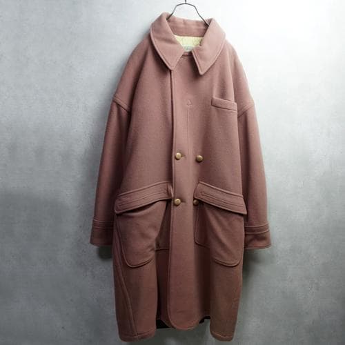 80s ウールコート 肉厚 ライナー イタリア製 ヴィンテージ