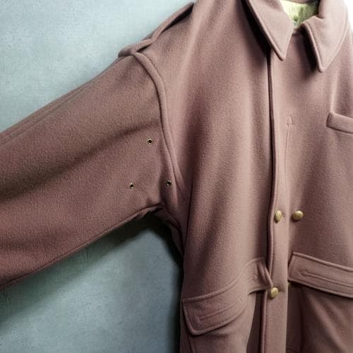 80s ウールコート 肉厚 ライナー イタリア製 ヴィンテージ