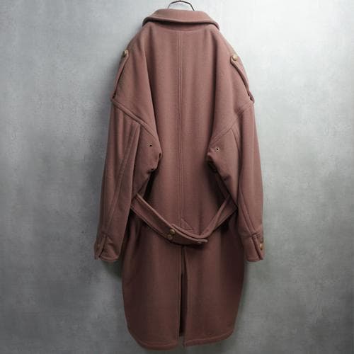 80s ウールコート 肉厚 ライナー イタリア製 ヴィンテージ