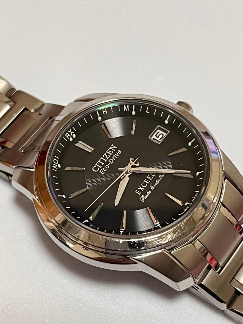 シチズン　エクシード　電波ソーラー　エコドライブ　チタン