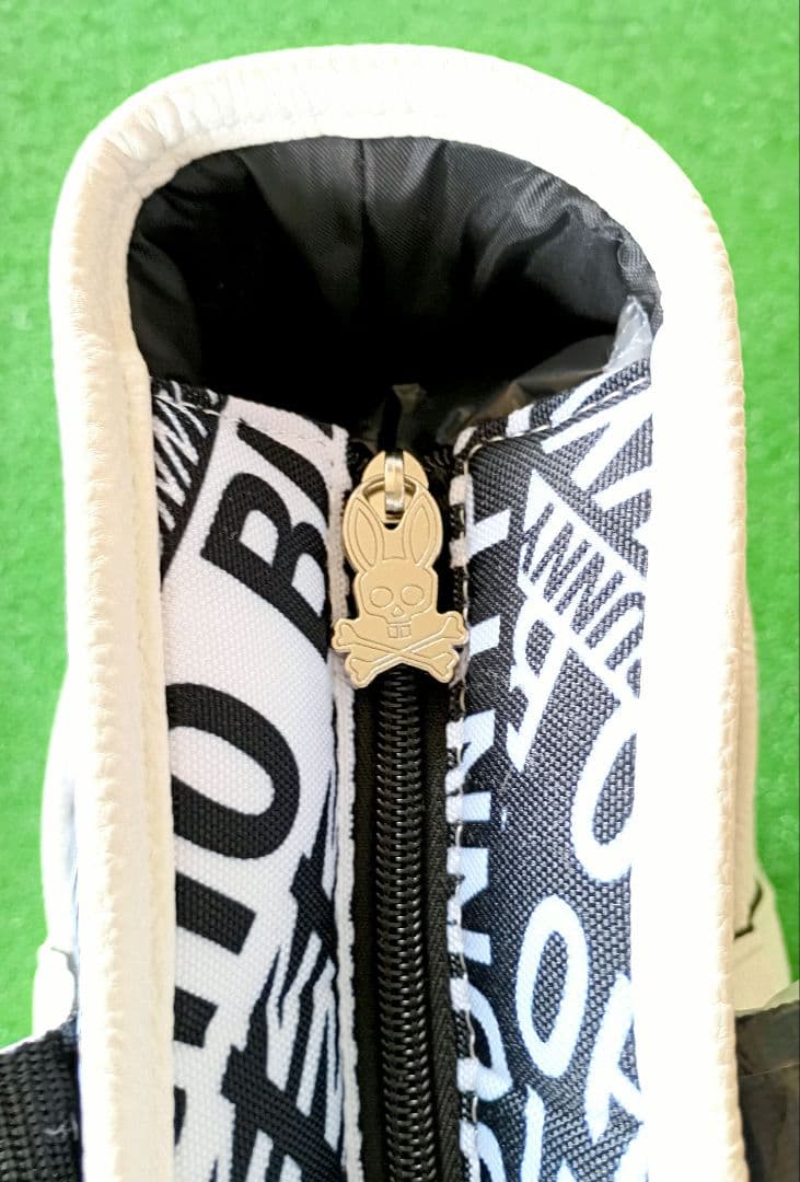 PSYCHO BUNNY トートバッグ ホワイト/ネイビー