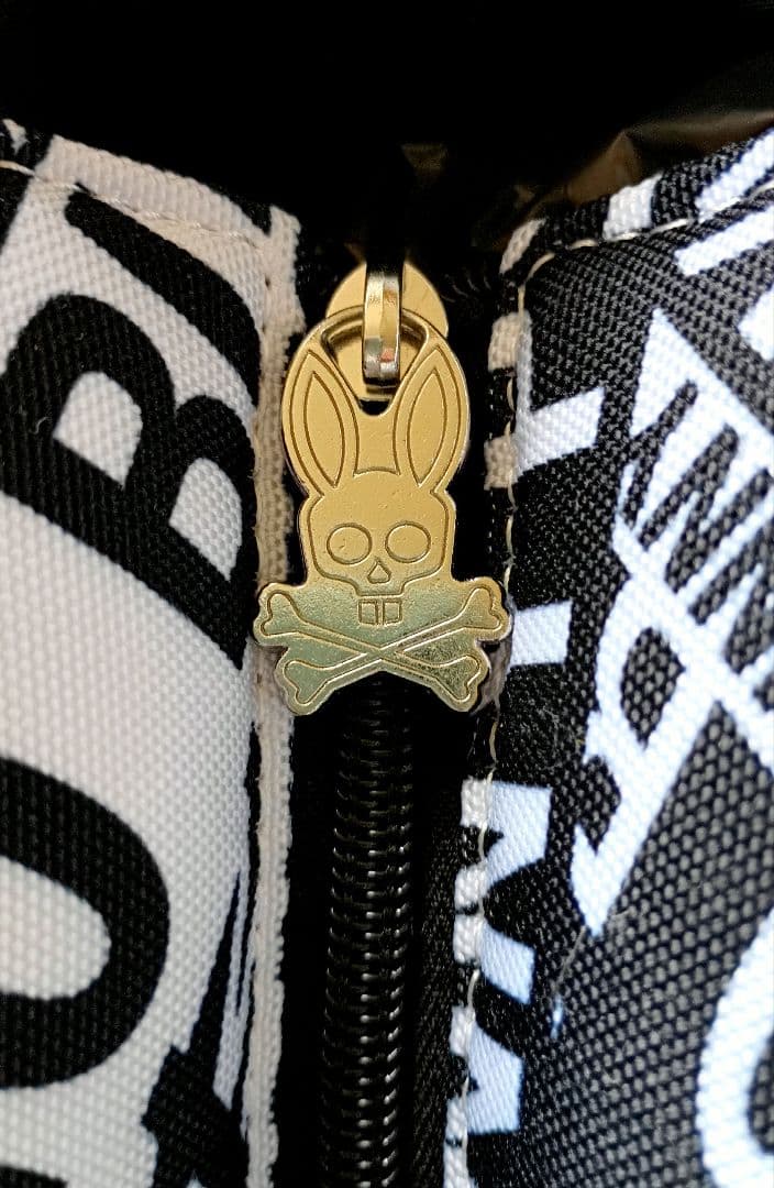 PSYCHO BUNNY トートバッグ ホワイト/ネイビー