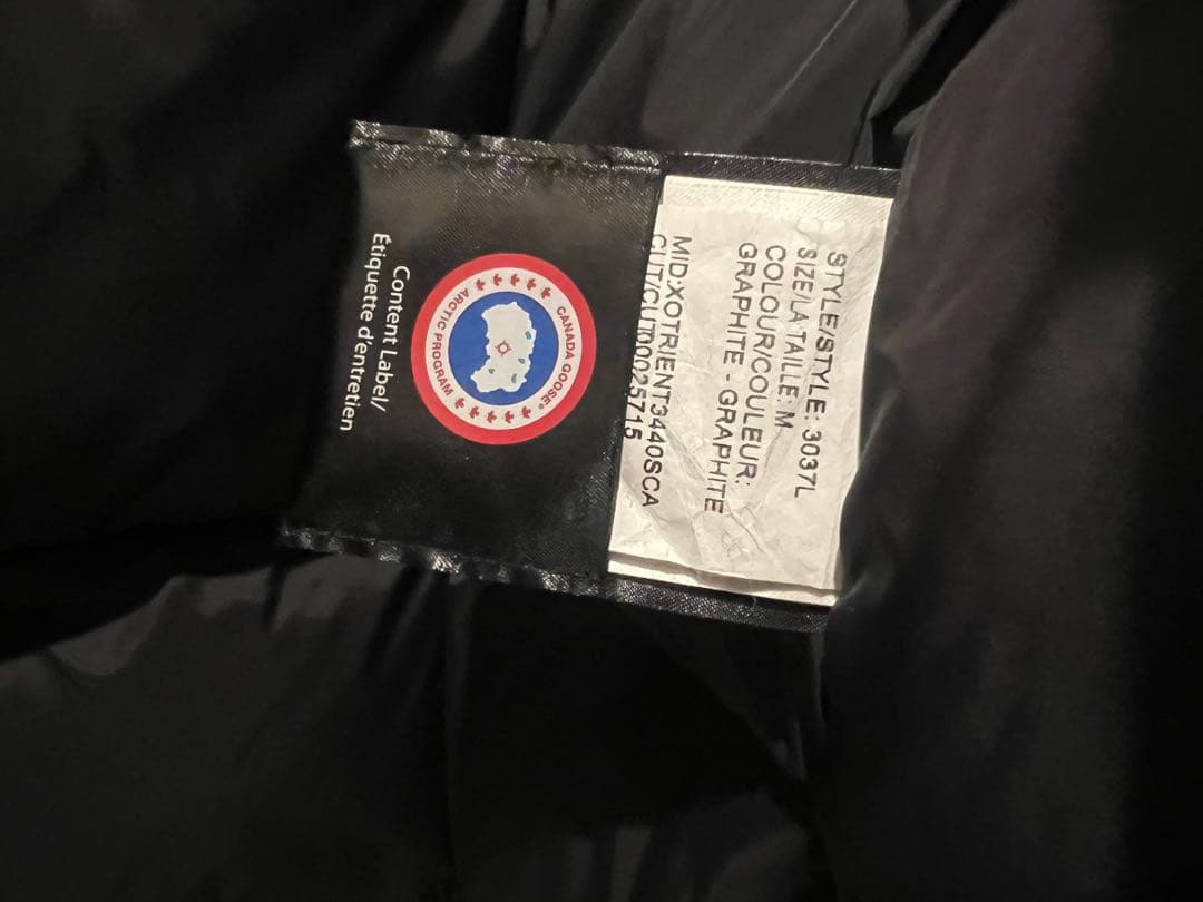 カナダグース ダウン グレー M 美品 グラファイト ファー モッズ　セール