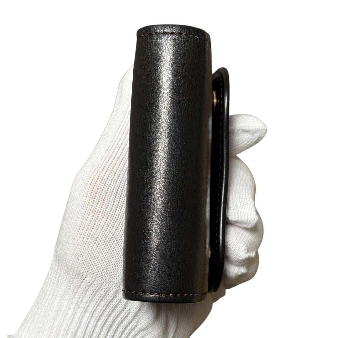 美品✨WILDSWANS ENO　サドルプルアップ　小型3つ折り財布　ブラック