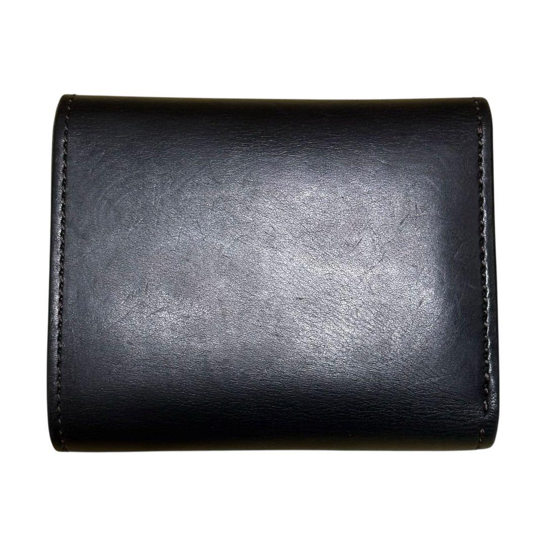 美品✨WILDSWANS ENO　サドルプルアップ　小型3つ折り財布　ブラック