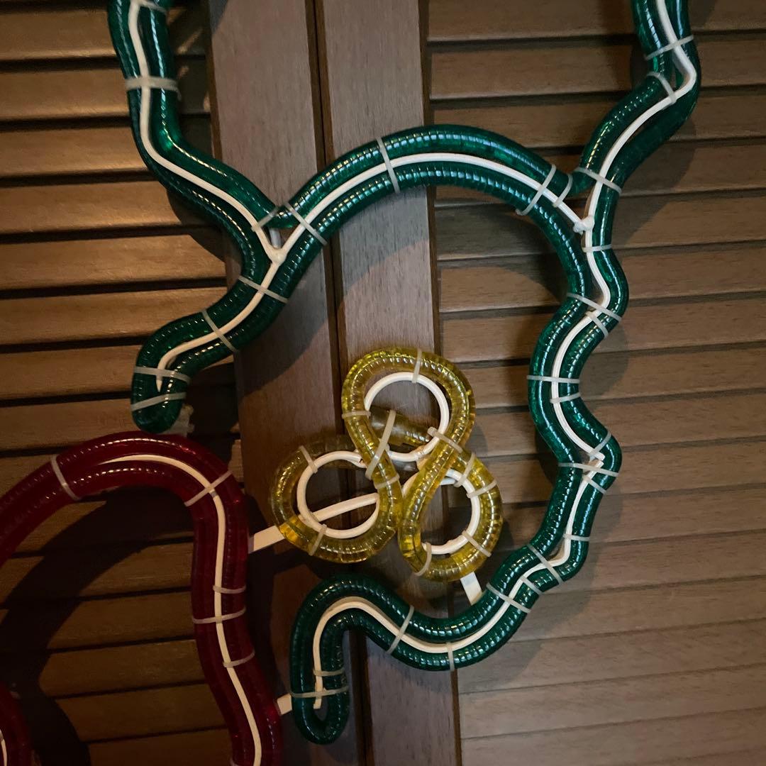 超特大クリスマスリース LEDライトリボンイルミネーション