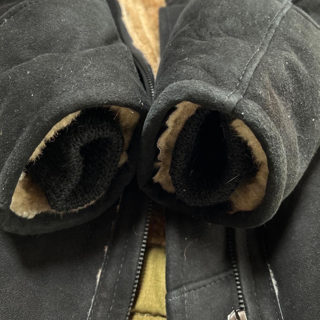 ロシア製 ムートンジャケット ヤロスラフスカヤ ミリタリー B-3 黒 フライト