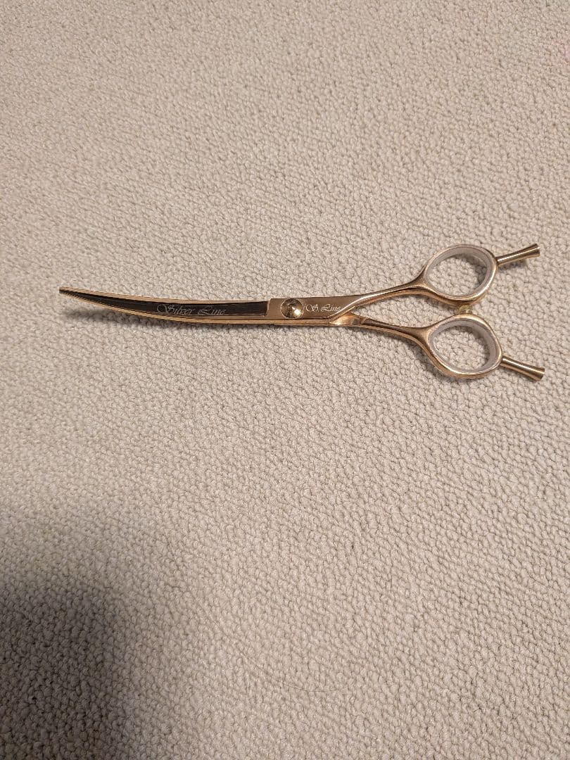 犬用トリミングハサミ ゴールド 6インチ
