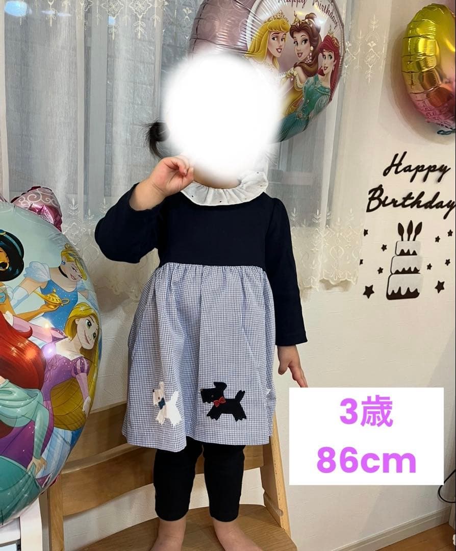 美品❣️ファミリア 80cmフォーマル ワンピース 入園式 誕生日 着画あり