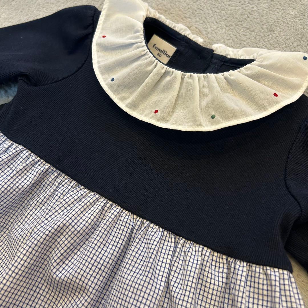 美品❣️ファミリア 80cmフォーマル ワンピース 入園式 誕生日 着画あり