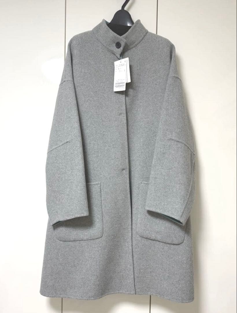 B.C STOCK リバーシブルミドル丈コート　グレー