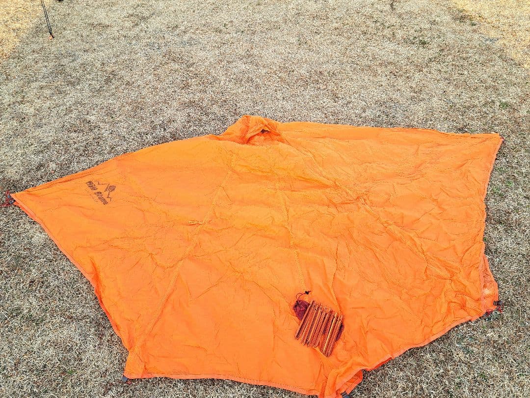 【値下げ中】Hill Stone シルナイロン 超軽量 1.2kg オレンジ