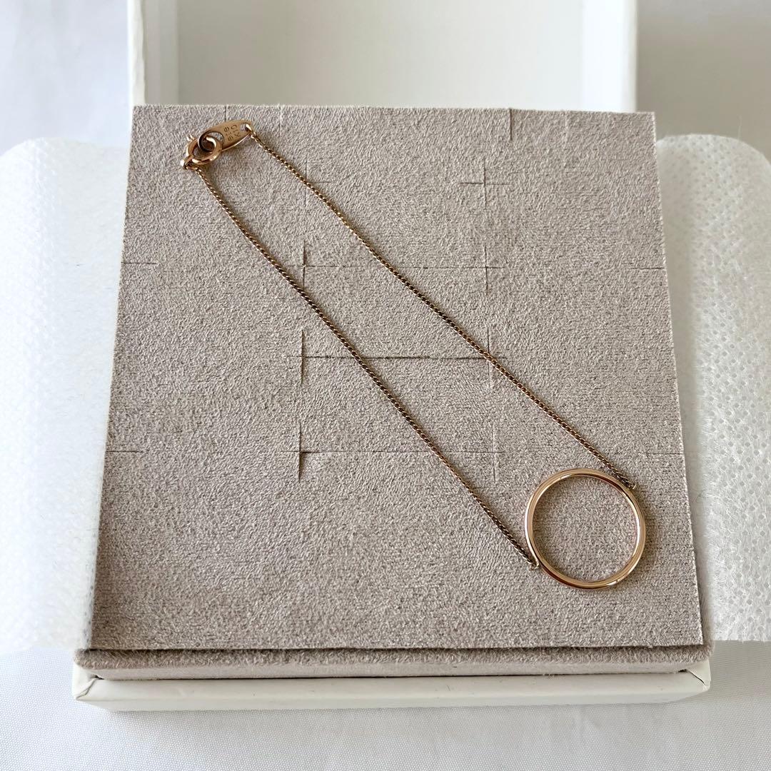 美品 ete エテ K10PGサークルブレスレット ピンクゴールド ミニマリズム