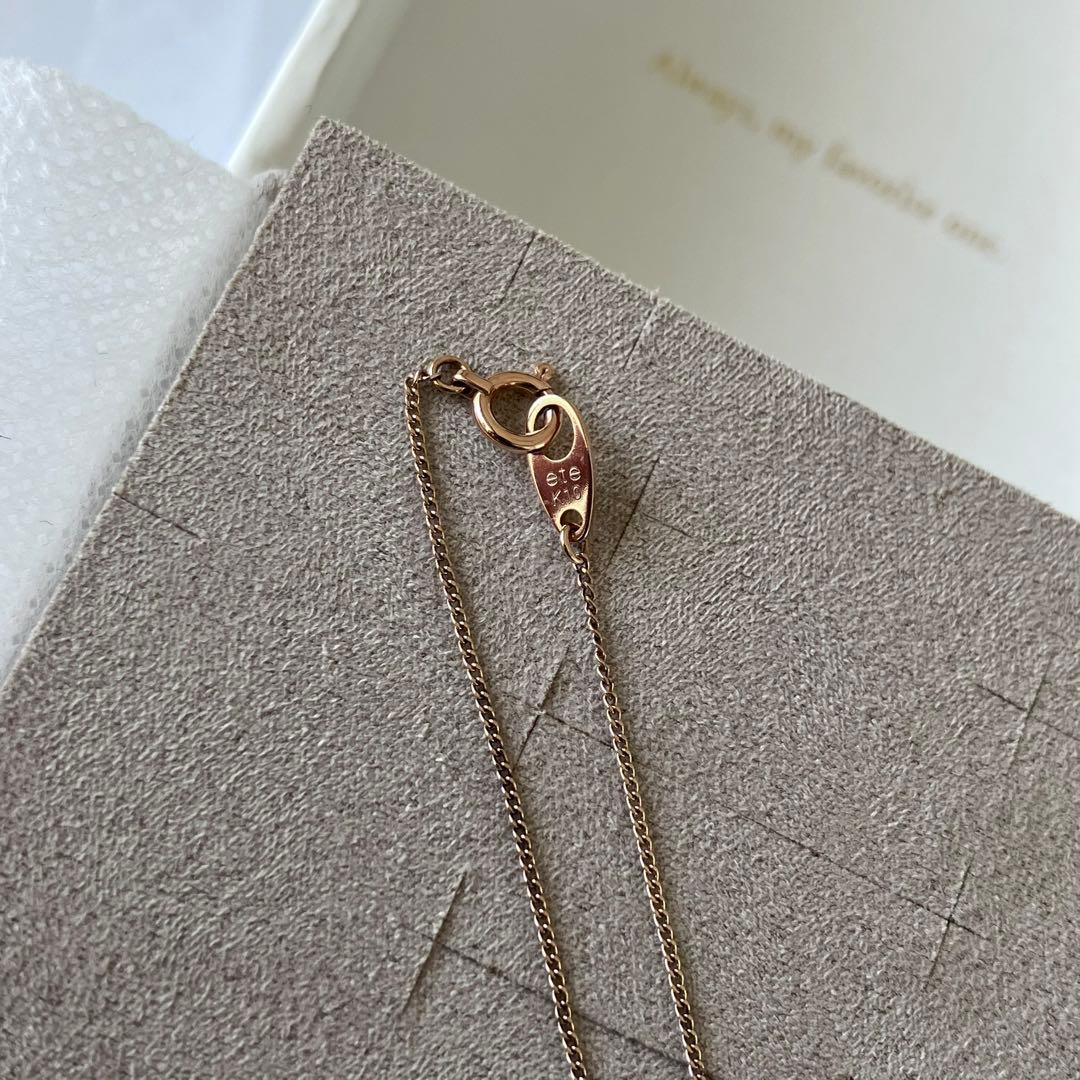 美品 ete エテ K10PGサークルブレスレット ピンクゴールド ミニマリズム