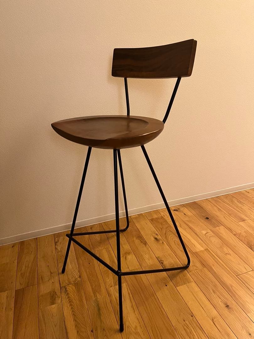 東谷 AZUMAYA ジェラルド ウッドカウンターチェア ブラウン