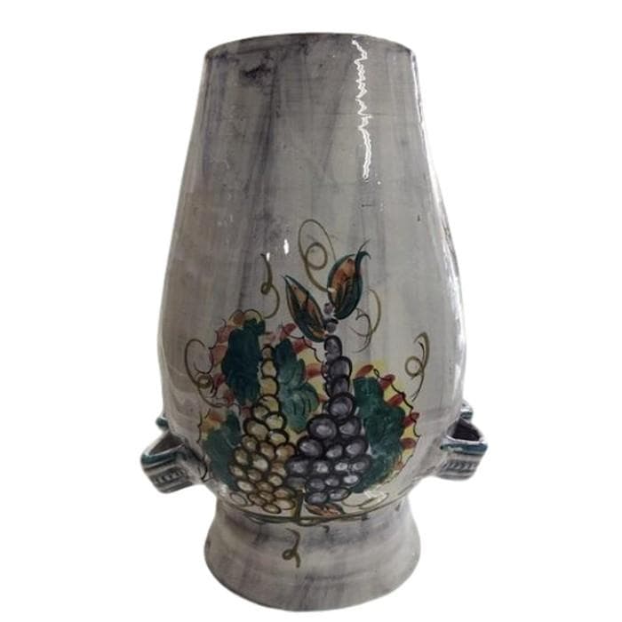 Ｙ USED ビンテージ 花瓶 オブジェ 傘立て 果実柄 ハンドメイド イタリア