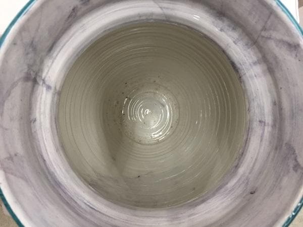 Ｙ USED ビンテージ 花瓶 オブジェ 傘立て 果実柄 ハンドメイド イタリア