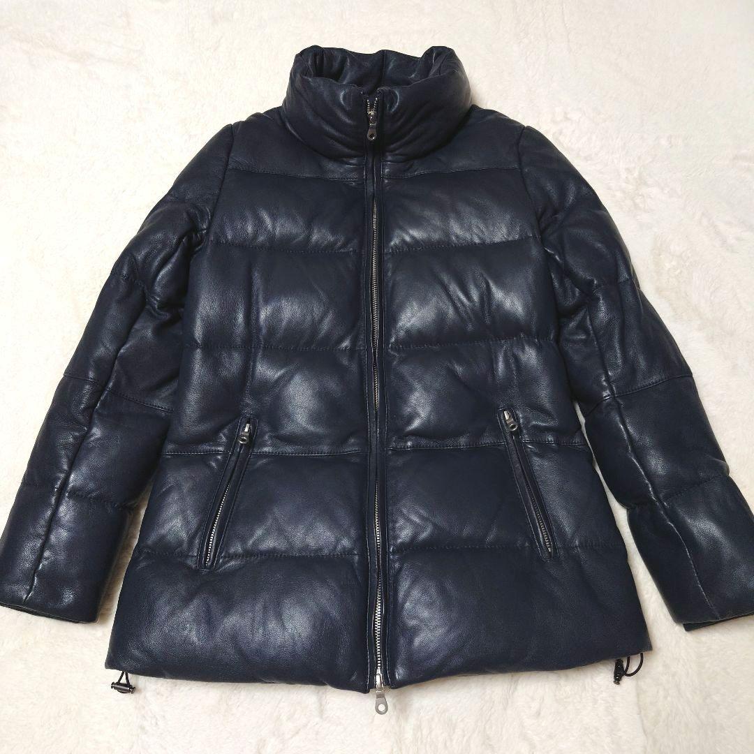 美品 AVIREX アヴィレックス ラムレザー ダウンジャケット M 防寒