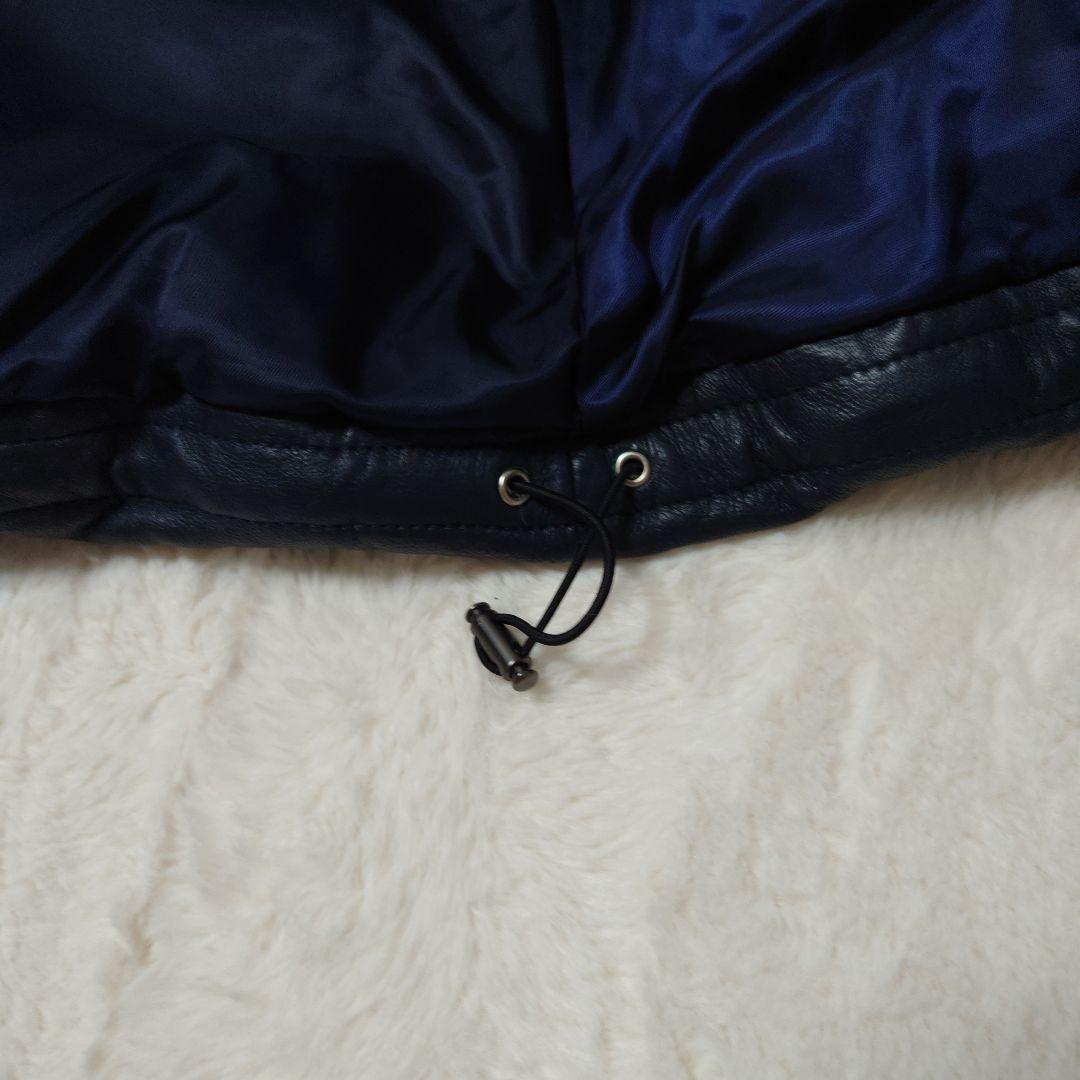 美品 AVIREX アヴィレックス ラムレザー ダウンジャケット M 防寒