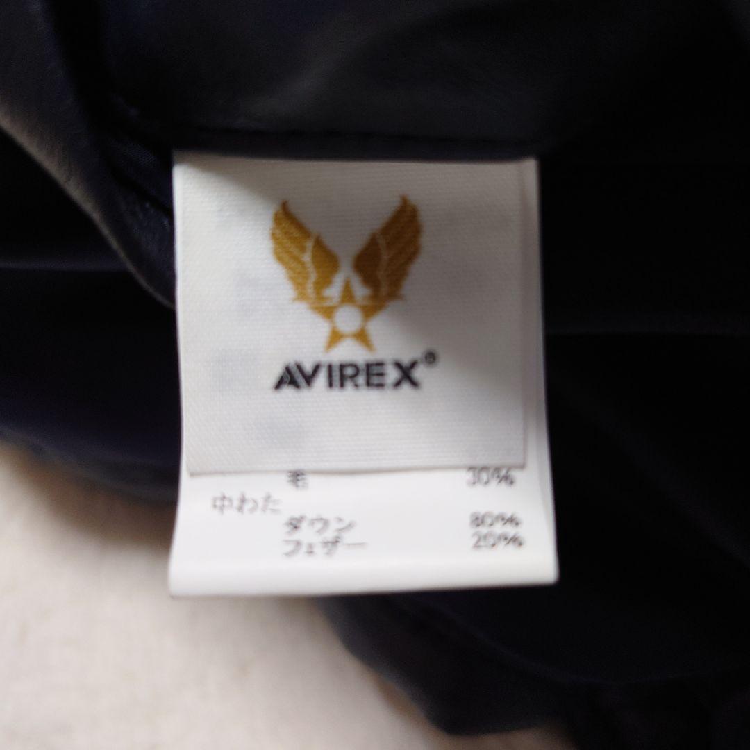 美品 AVIREX アヴィレックス ラムレザー ダウンジャケット M 防寒